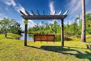Catch and release fishing in the canal on the rear of the property