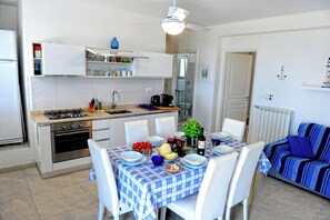 Kitchen and dining area