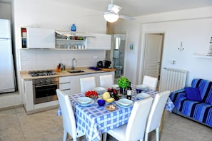 Kitchen and dining area