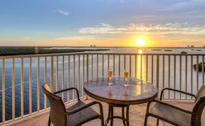 Enjoy the views from the balcony