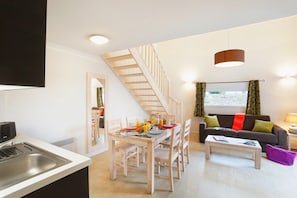 Sit back and relax in the cozy living area after a great day.