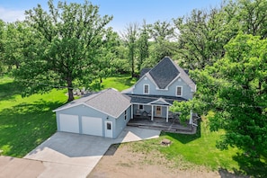 Beautiful mature trees offer privacy