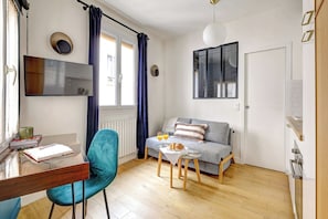 The sofa can be converted into a bed