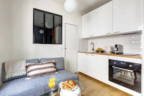 The sofa can be converted into a bed