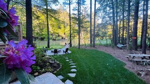 It's a retreat where friends and family can make memories by the fire pit.