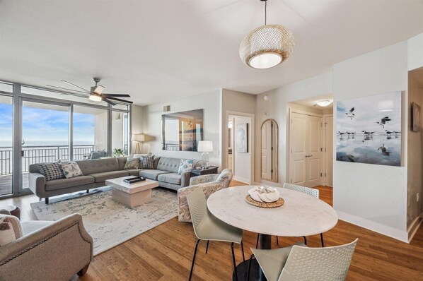 Expansive open floor plan in the living area designed to maximize the breathtaking views!