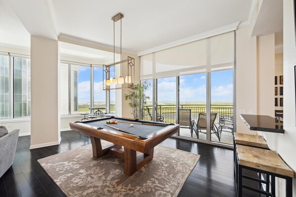 Full-sized Pool table great for entertaining