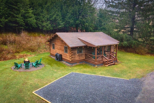 Welcome to your trailside escape—DentonGo Cabin #1, located directly inside Denton Hill State Park with direct trail access and mountain views.