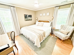 A luxury primary KING bed suite - 1 of 3 bedrooms