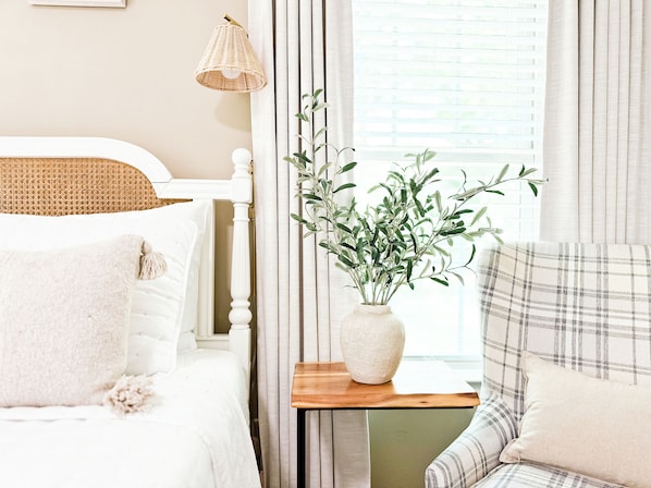 A luxury primary KING bed suite - 1 of 3 bedrooms