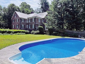 Whether you're lounging by the pool, reading a book on the porch, or grilling up a feast on the outdoor BBQ, you'll love the tranquil atmosphere of this secluded property.