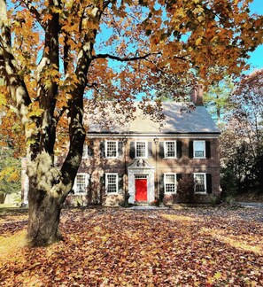 The house is situated on a row of historic mansions near Rt. 7 which takes you directly to tourist locations and towns. Large grassy properties with trees offer quiet from all the neighbors. A short drive or walk to the town center with bars, theaters, and restaurants.