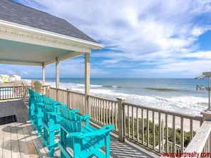Top Floor Oceanfront Deck - Partially Covered