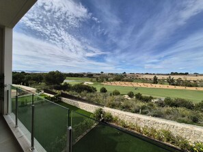 View of the golf course from the balcony