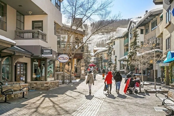 View from living room - Located in the heart of Vail Village