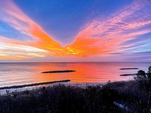 Impossible to describe in words. You just have to experience it. Each night a different palette of nature's colors. Stunning.