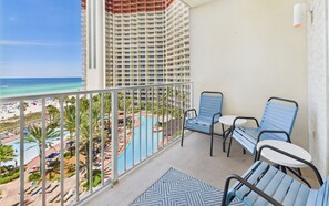 Scenic views of the resort from balcony