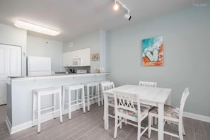 Dining table and breakfast bar