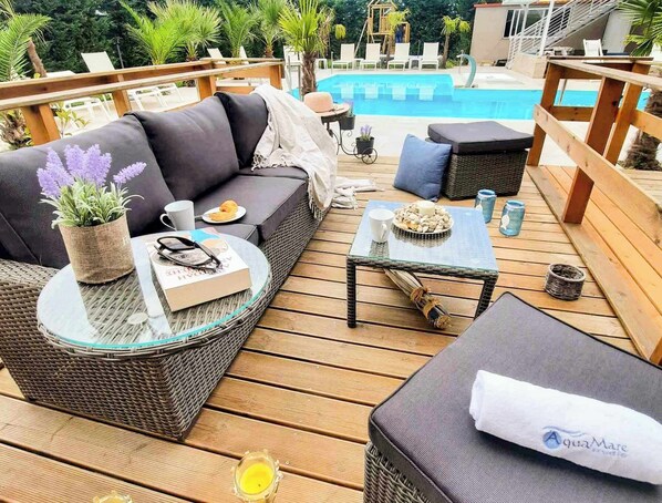 Exterior pool area