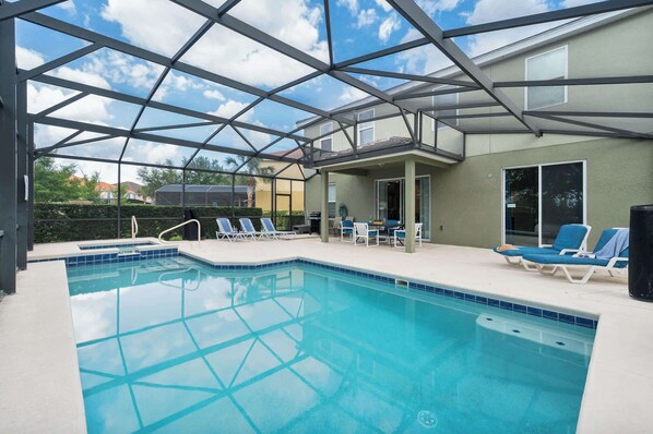 Escape to your private oasis. Our sparkling pool and comfortable lounge chairs await your arrival