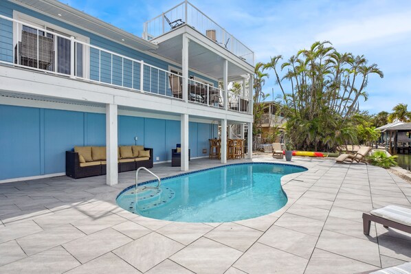 Enjoy this Backyard Oasis at Upper deck beach house.