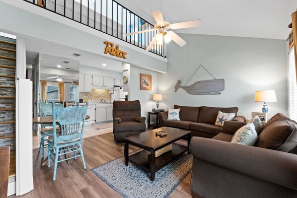 Welcome to your escape in this cozy, coastal 1 bedroom + loft unit at Nautical Watch!