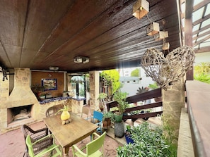 Patio sitting area.