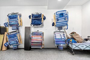 Plenty of chairs to take to the beach!