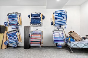Plenty of chairs to take to the beach!
