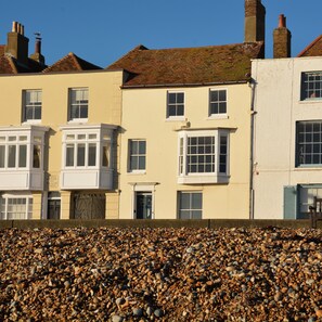 Exterior of the house from the beach