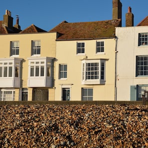 Exterior of the house from the beach
