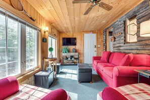 Sunroom | 2-Story Cabin | Window A/C & Heat Units