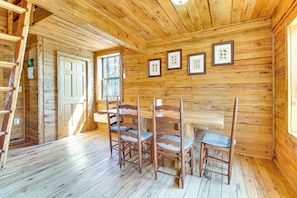 Dining Room | 1st Floor | 2-Story Cabin | Dishware & Flatware