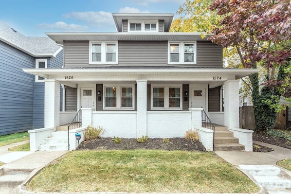 Seeing double? This large home provides full access to TWO entire townhome units. Located side-by-side, your group can all be together while still having some separation.