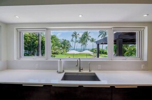 Gourmet kitchen with amazing views.