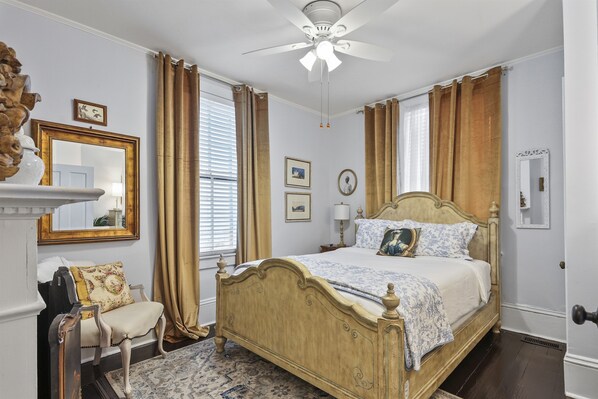 Step into The Venetian Room, where timeless elegance meets modern comfort.