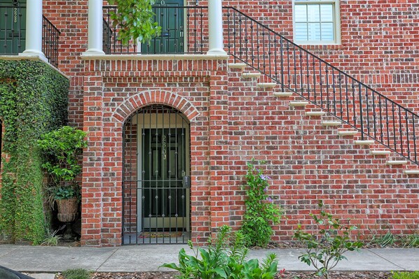 Step through the black iron gate and into your own private Savannah hideaway.