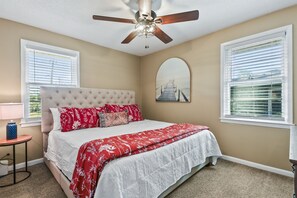 Sleep like royalty in the cozy king bed.
