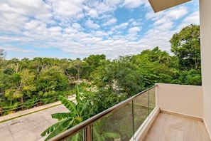 Blick vom Balkon