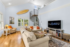 Large TV in Living Room for Your Convenience