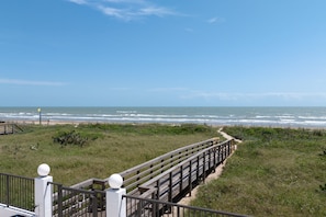 Direct private beach access.