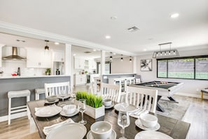 Dining Area | Kitchen | Pool Table