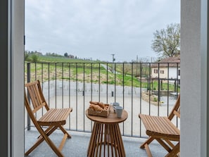 Wood, Furniture, Outdoor Furniture, Chair, Balcony, Wood Stain, Hardwood, Deck, Porch, Baluster