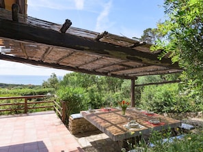 Holz, Möbel, Gartenmöbel, Hartholz, Holzbeize, Schatten, Tisch Im Freien, Outdoor Struktur, Garten, Pergola