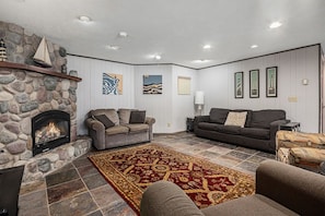 Cozy Up By the Flickering Fireplace - Where Game Night Glows a Little Warmer and the Fun Lasts a Little Longer