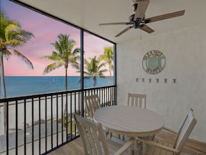 Private Screened-In Balcony with Stunning Gulf Views