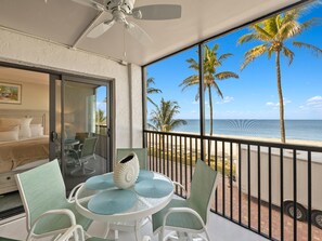 Beachfront Screened-In Balcony with Stunning Gulf Views