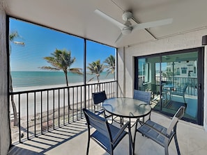 Screened-In Balcony with Stunning Gulf Views