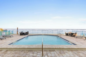 Serene pool and ocean views
