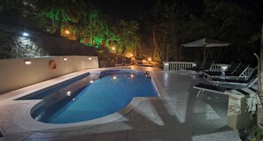 Pool at night